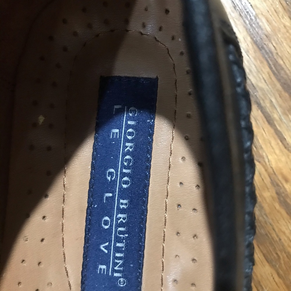 Men’s Shoes Black Loafers Size 10 Georgia Brutini - Picture 4 of 7